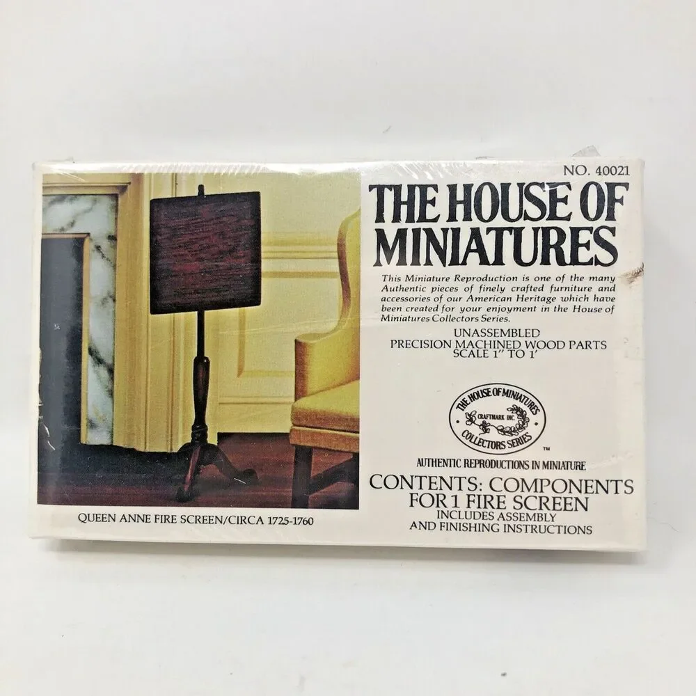 The House of Miniatures Wooden Dollhouse Kits Lot Of 3 Queen Anne LR Tables